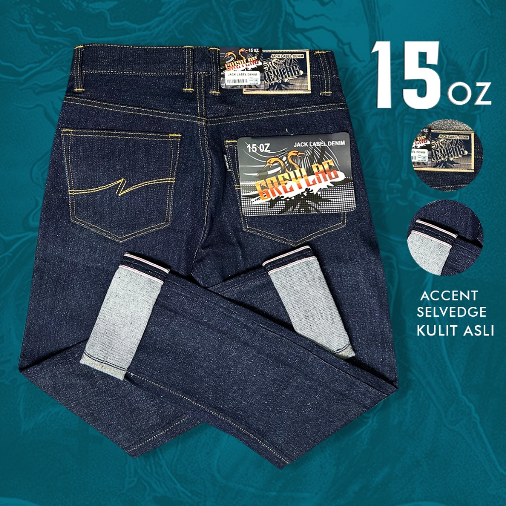 Jack Label Denim – Greylag Edition 15oz Raw Denim Accent selvedge