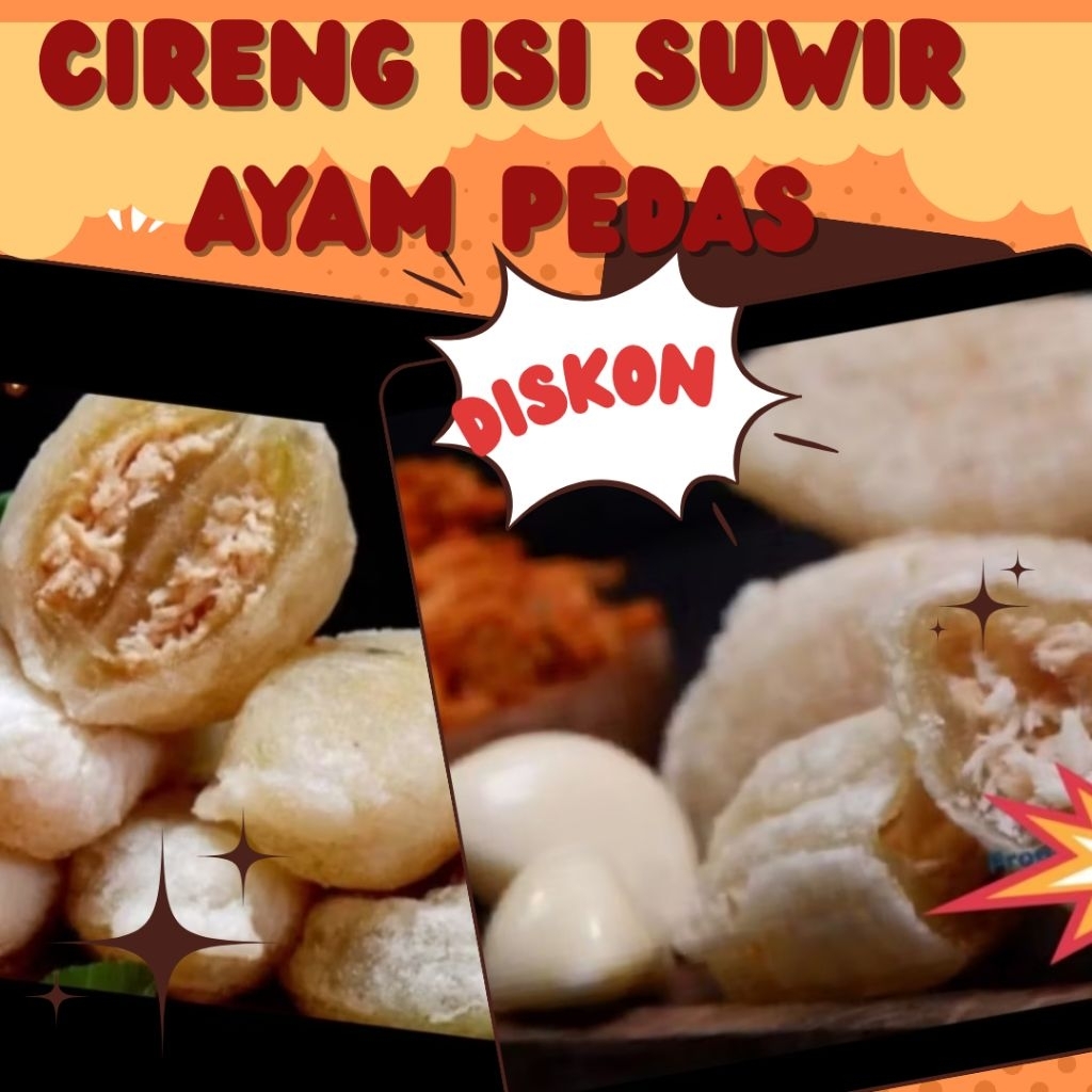

Cireng Isi Suwir Ayam Pedas