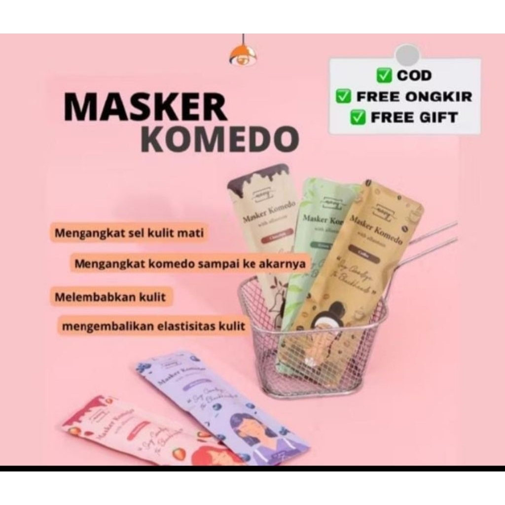 MASKER KOMEDO AMPUH COCOK UNTUK MENGATASI MUKA BERKOMEDO DAN FLEK HITAM DI WAJAH
