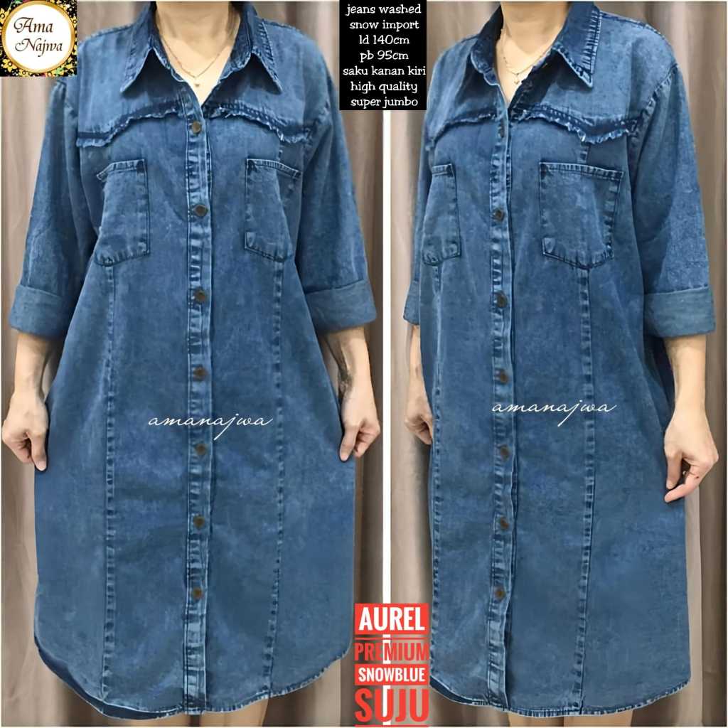 TUNIK JEANS JUMBO LD 140cm