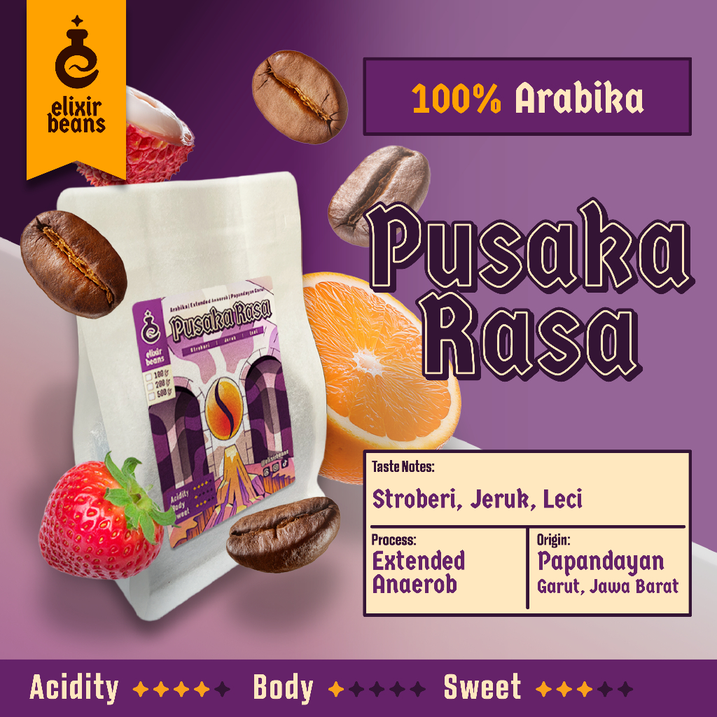 

Elixir Beans – Biji Kopi Arabika Pusaka Rasa | Extended Anaerobic Papandayan Kopi Special