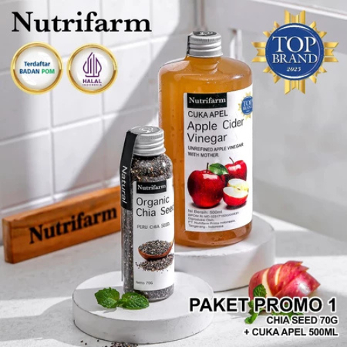 

Nutrifarm Paket Promo 1 Cuka Apel 500ml Dan Chia Seed 70 gr