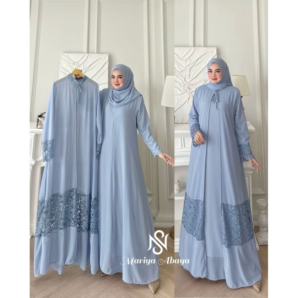dress abaya Khayra malika brokat mariya by nais