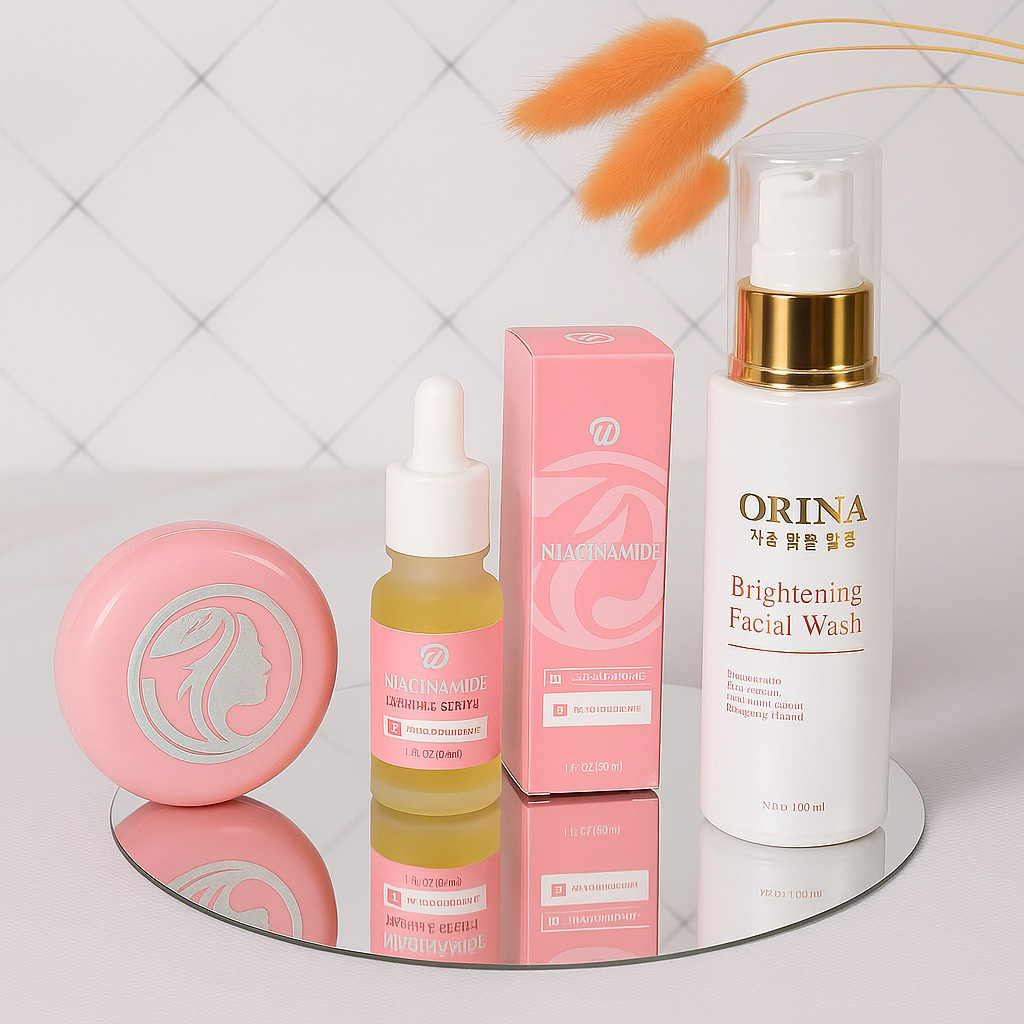 WSC - Paket Wsc cream 2in1, Wsc Serum, Orina Facial Wash - Memutihkan Wajah