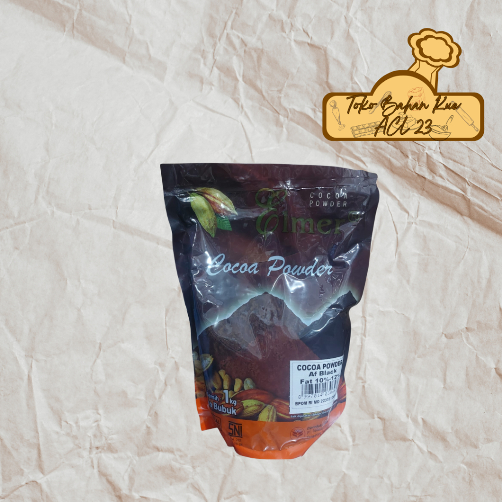 

Coklat Bubuk Hitam/Bubuk Coklat Hitam/Cokelat Elmer Cocoa Powder African Black 10-12% 1 Kg