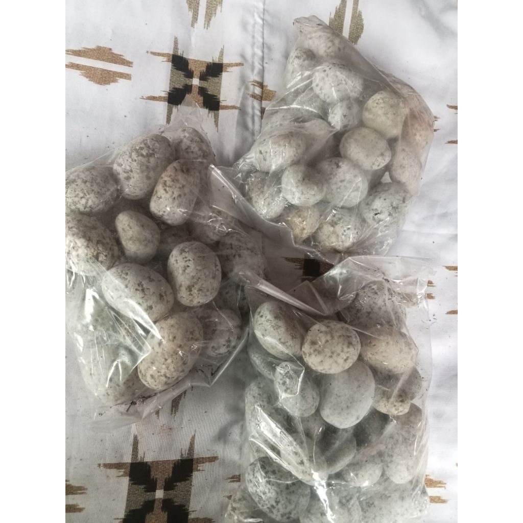 Batu Telur Puyuh Hiasan Tanaman