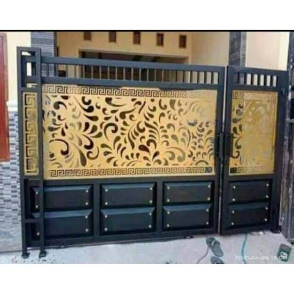 pagar leser cating plat bending besi hollow galvanis