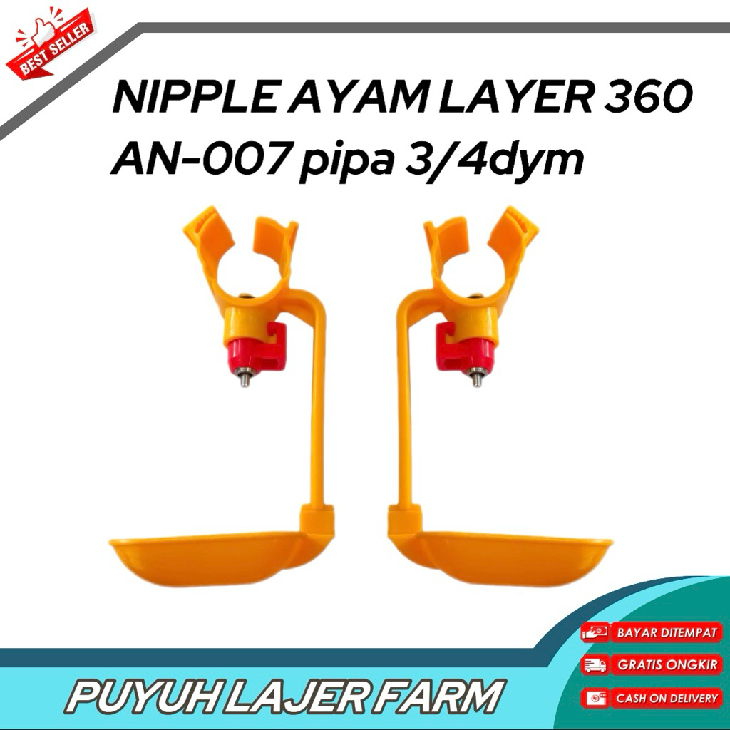 Nipple layer Niple ayam petelur pipa 3/4 an 007 niple gagang panjang untuk ayam petelur 3/4dym
