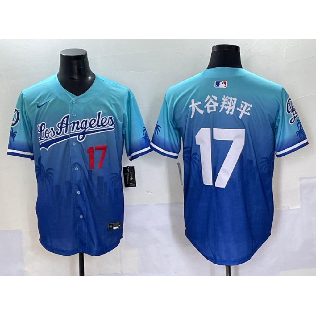 Jersey MLB Los Angeles Dodgers Japanese Kanji