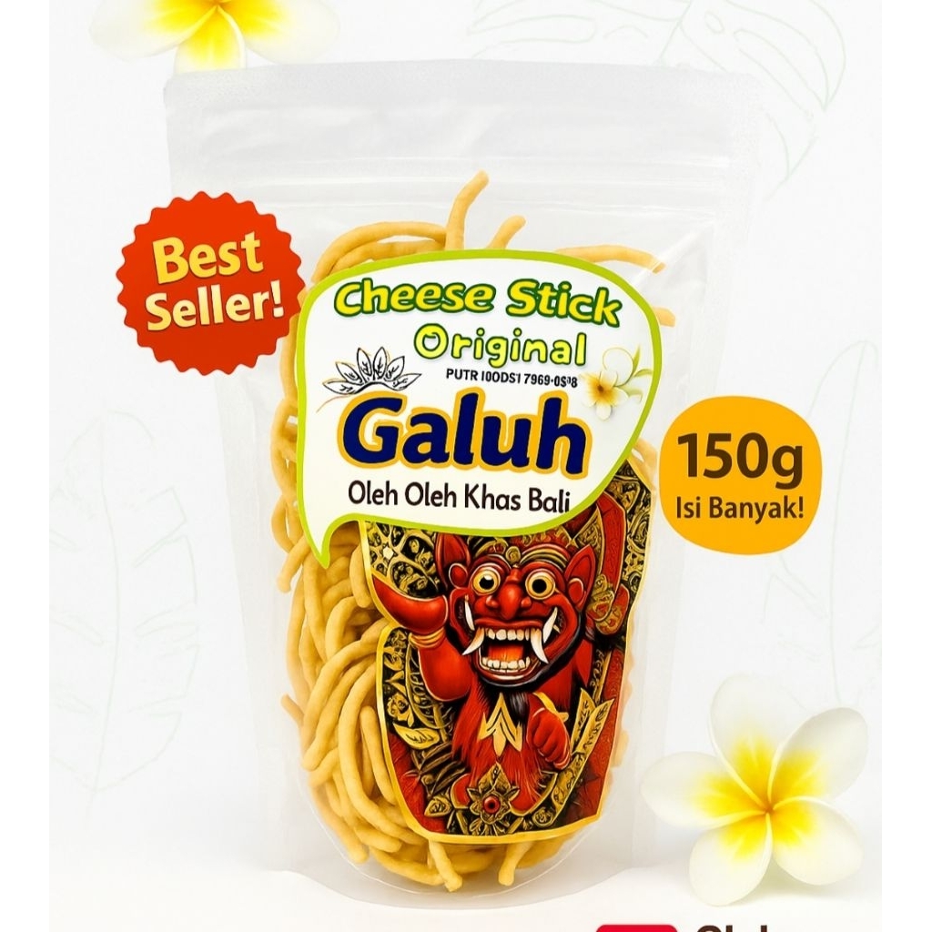 

Cemilan Cheese Stick Galuh 150g – Oleh-Oleh Khas Bali | Original / Double Keju / Pedas | Halal