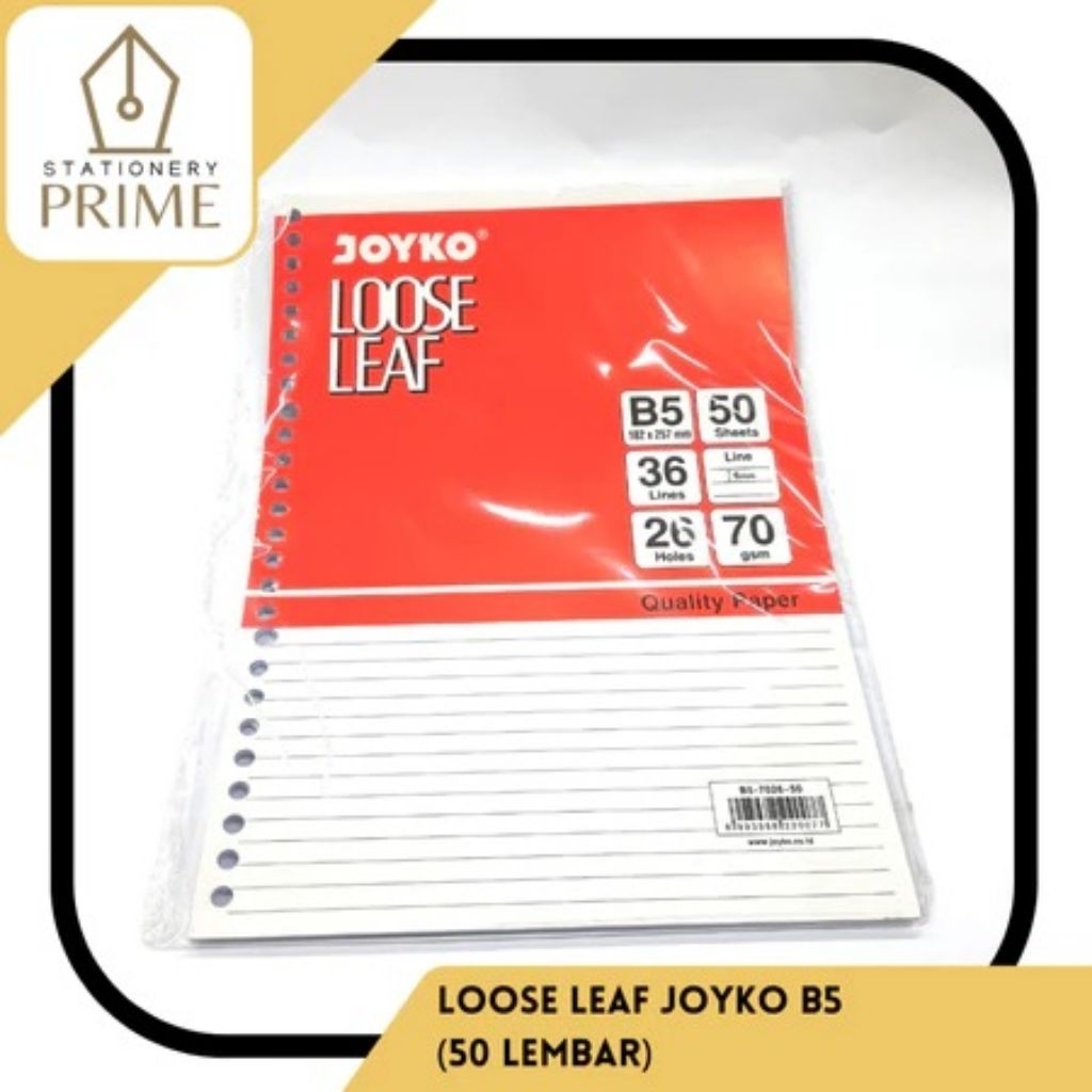 

Loose Leaf / Kertas Isi File Binder Joyko B5 isi 50