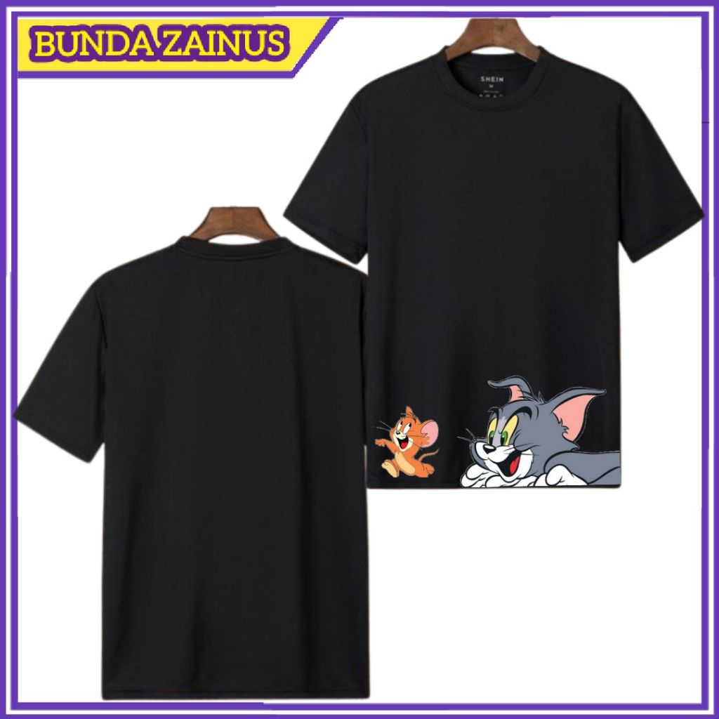 T-Shirt Kaos TOM AND JERRY Cotton 30s Ukuran Anak Dan Dewasa