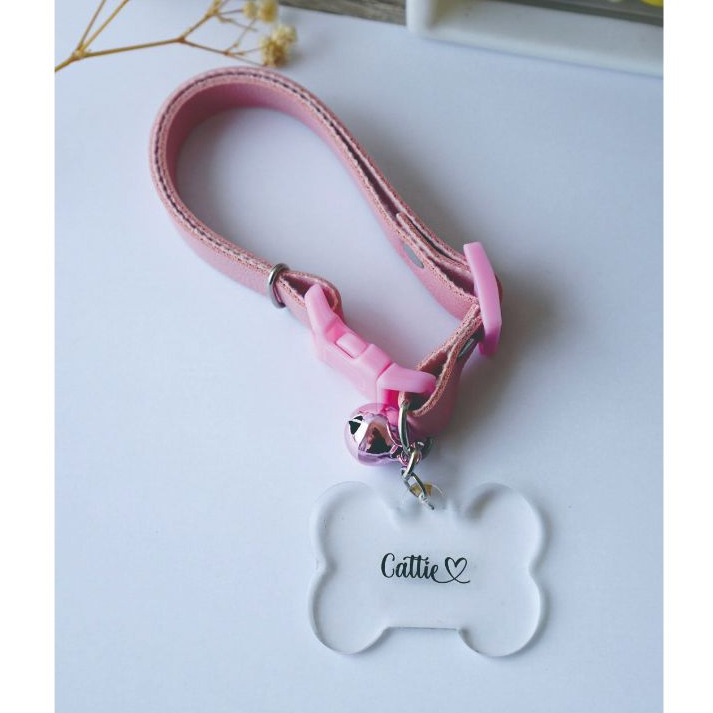 Kalung Kucing Custom Nama – Bisa Request Tulis Alamat + No HP