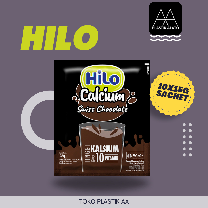 

HILO SWISS CHOCOLATE 10 sachet x 15gr / Hilo Ranceng / sasetan / saset