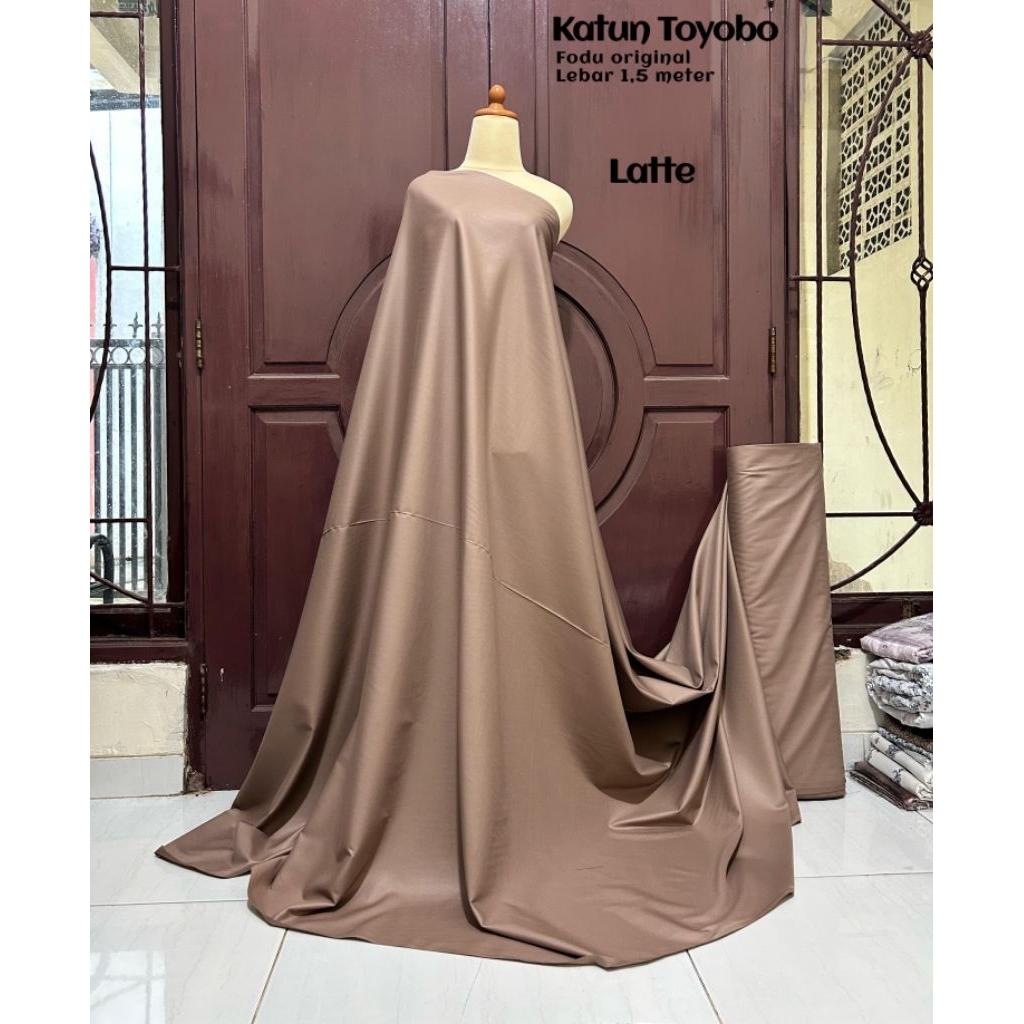 Kain Toyobo Fodu Premium | kain mewah | COD | kain polos | bahan polos | Kain meteran | Kain seragam