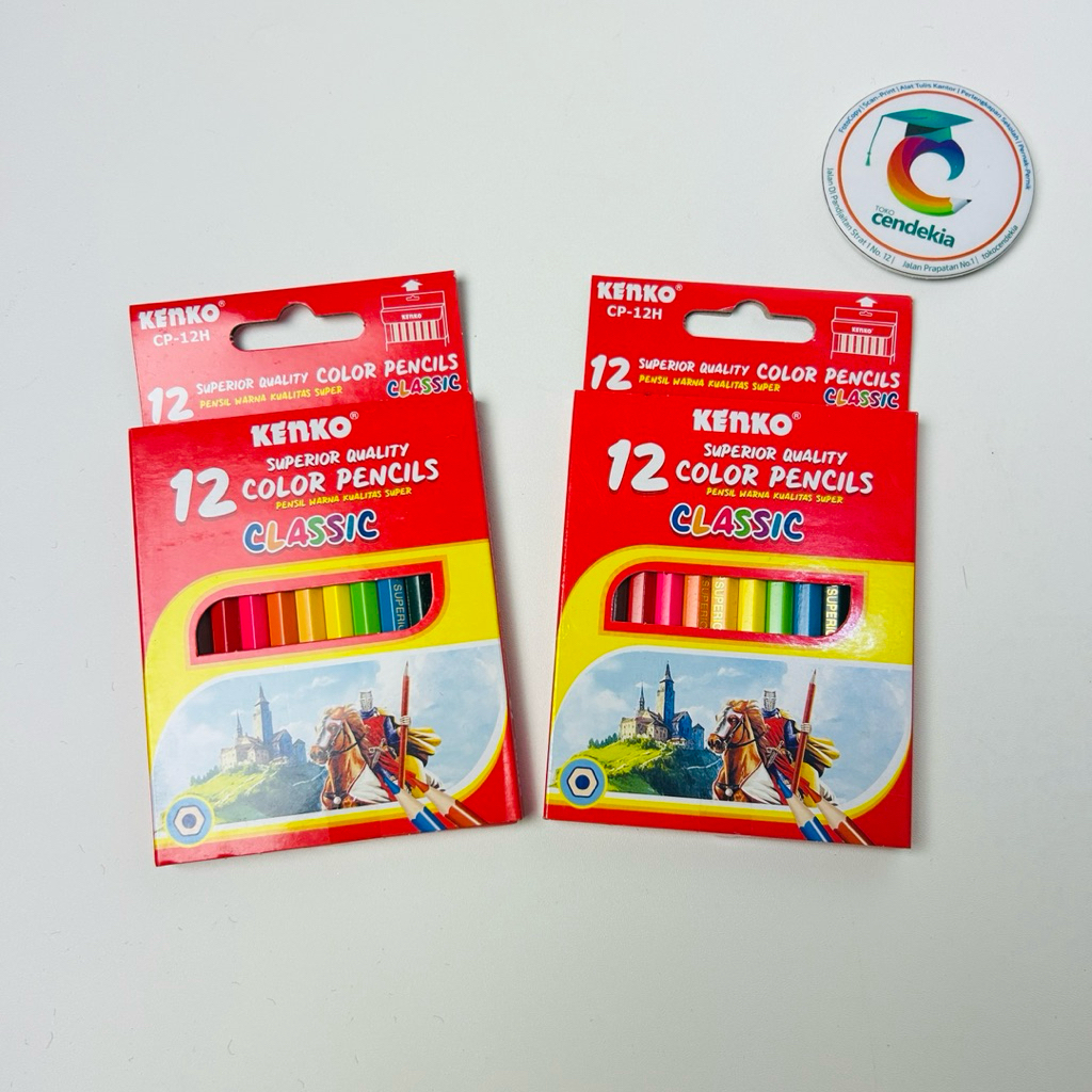 

Pensil Warna KENKO Classic12 Warna Mini CP-12H Colored Pencils