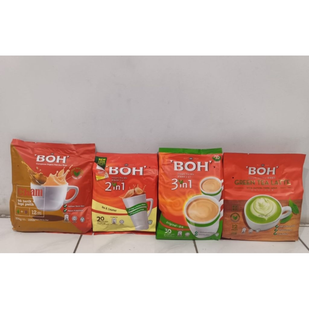 

BOH 3in1 Instant Tea Mix Original Less Sugar Vanilla 2in1 Cham