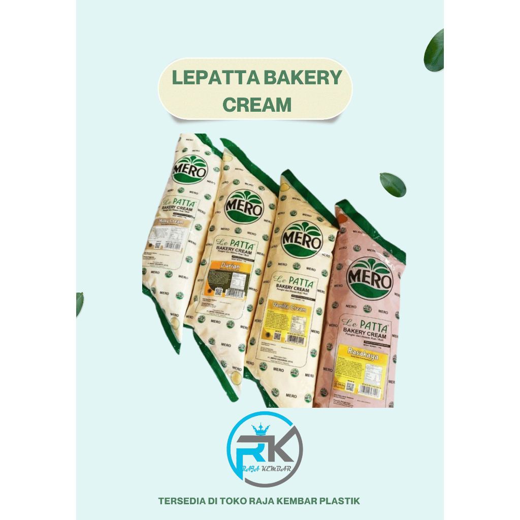 

Mero Le Patta Filling Isian Bakery Cream 1kg / Mero Lepatta Creamfill 1kg