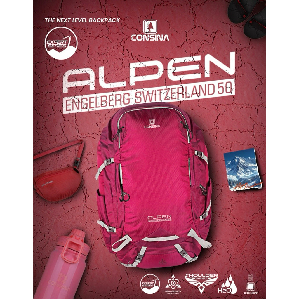 CONSINA ALPEN RANSEL GUNUNG 50L