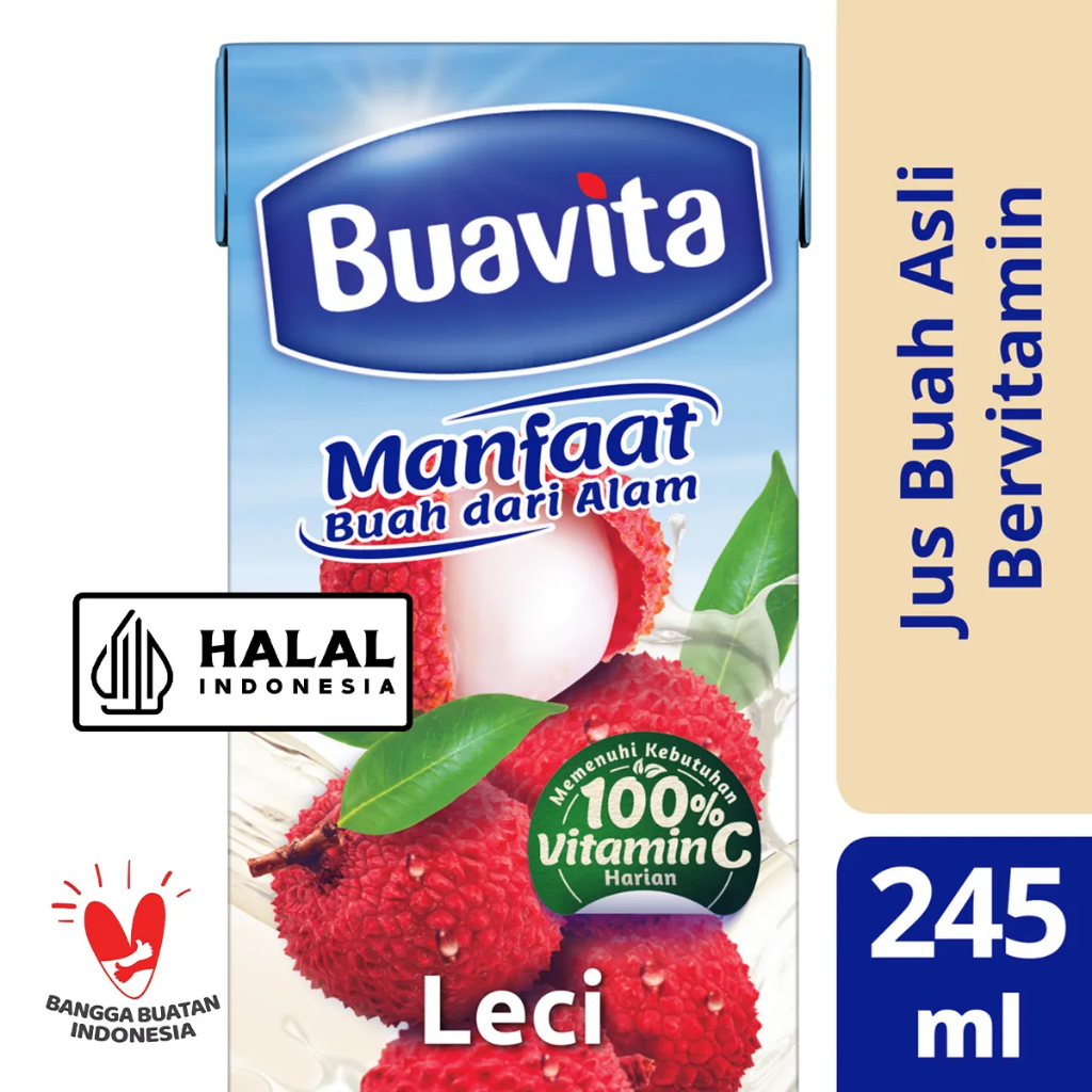 

Buavita Lychee Juice 245ML - Refreshing & Delicious
