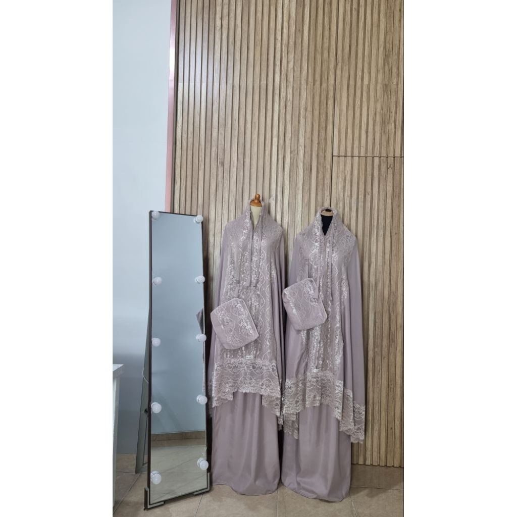 Mukena Katun renda Brukat