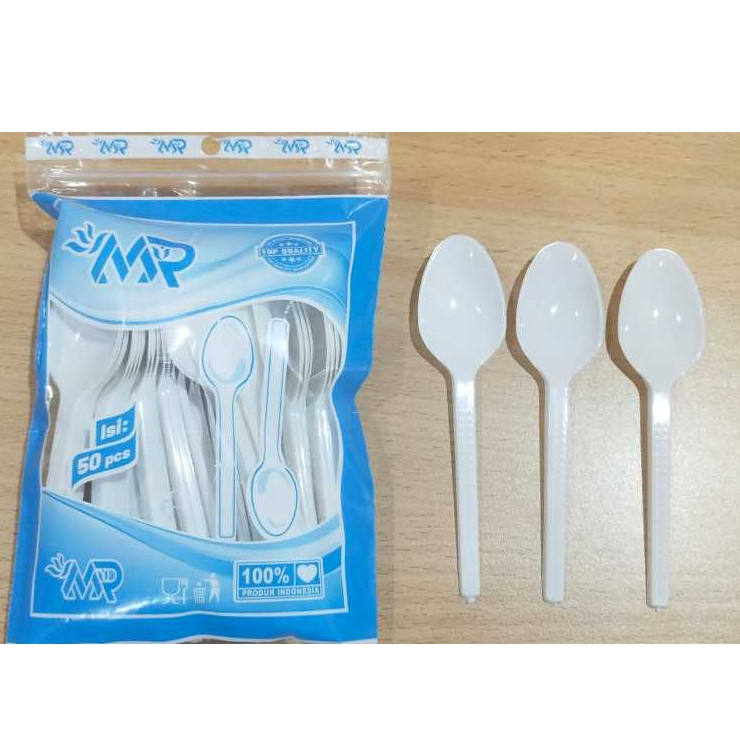 [50 PCS] Sendok STG Tebal / Sendok Teh / Sendok Puding / Sendok Plastik / Sendok Teh STG