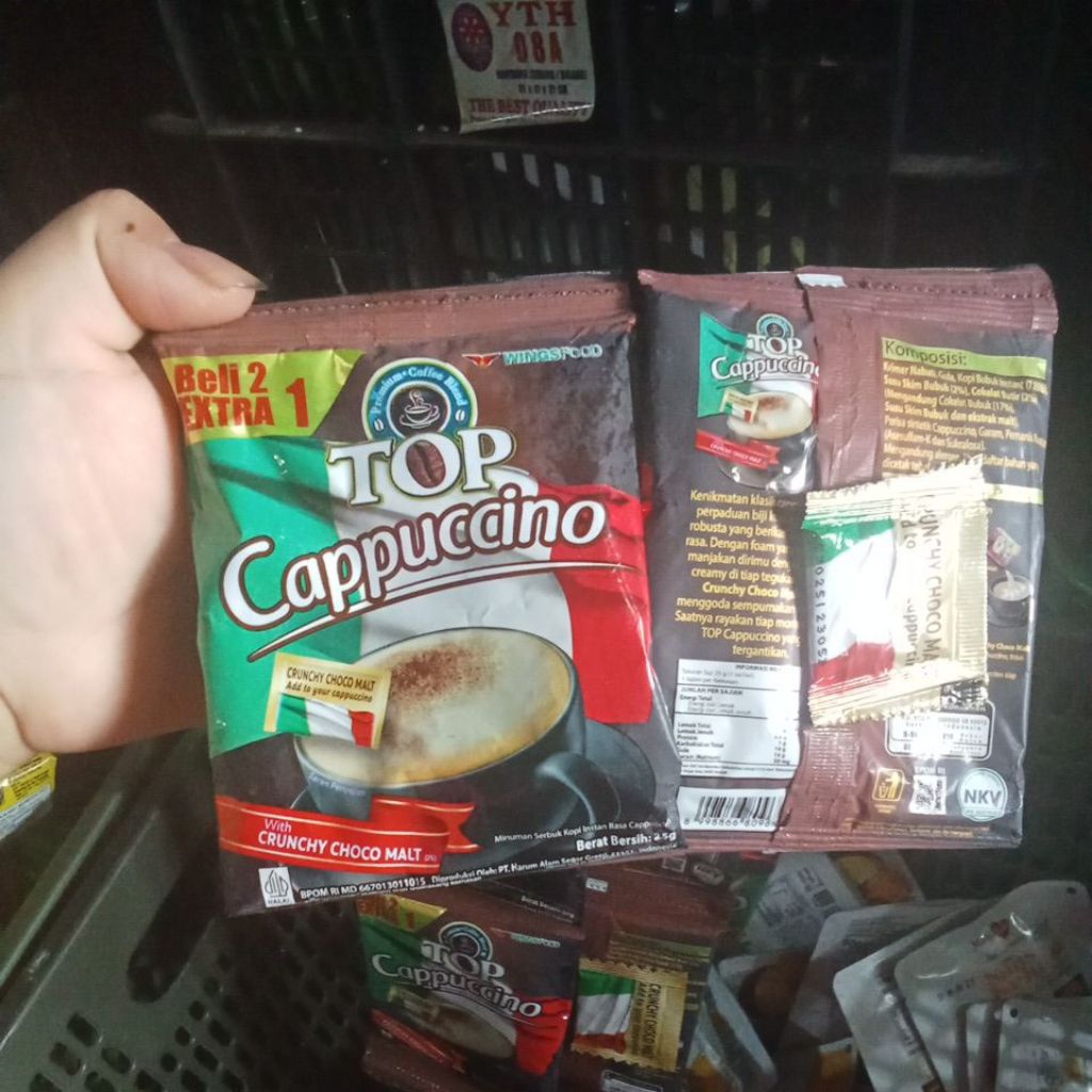 

Top capuccino (minuman serbuk kopi instan)isi 9pcs