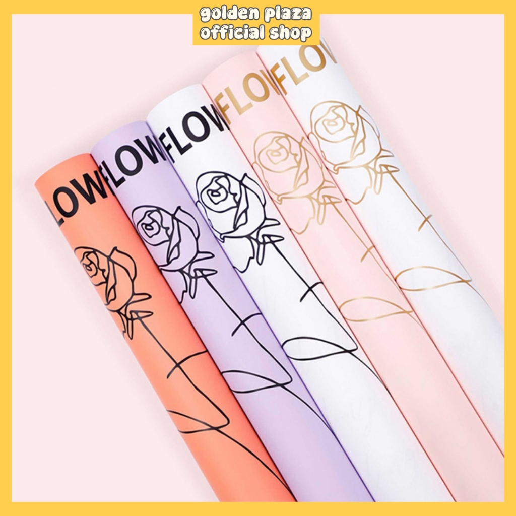 

Kertas Buket Bunga Flower Wrapping Fashion Flowers Cellophane Solid Warna KB6122