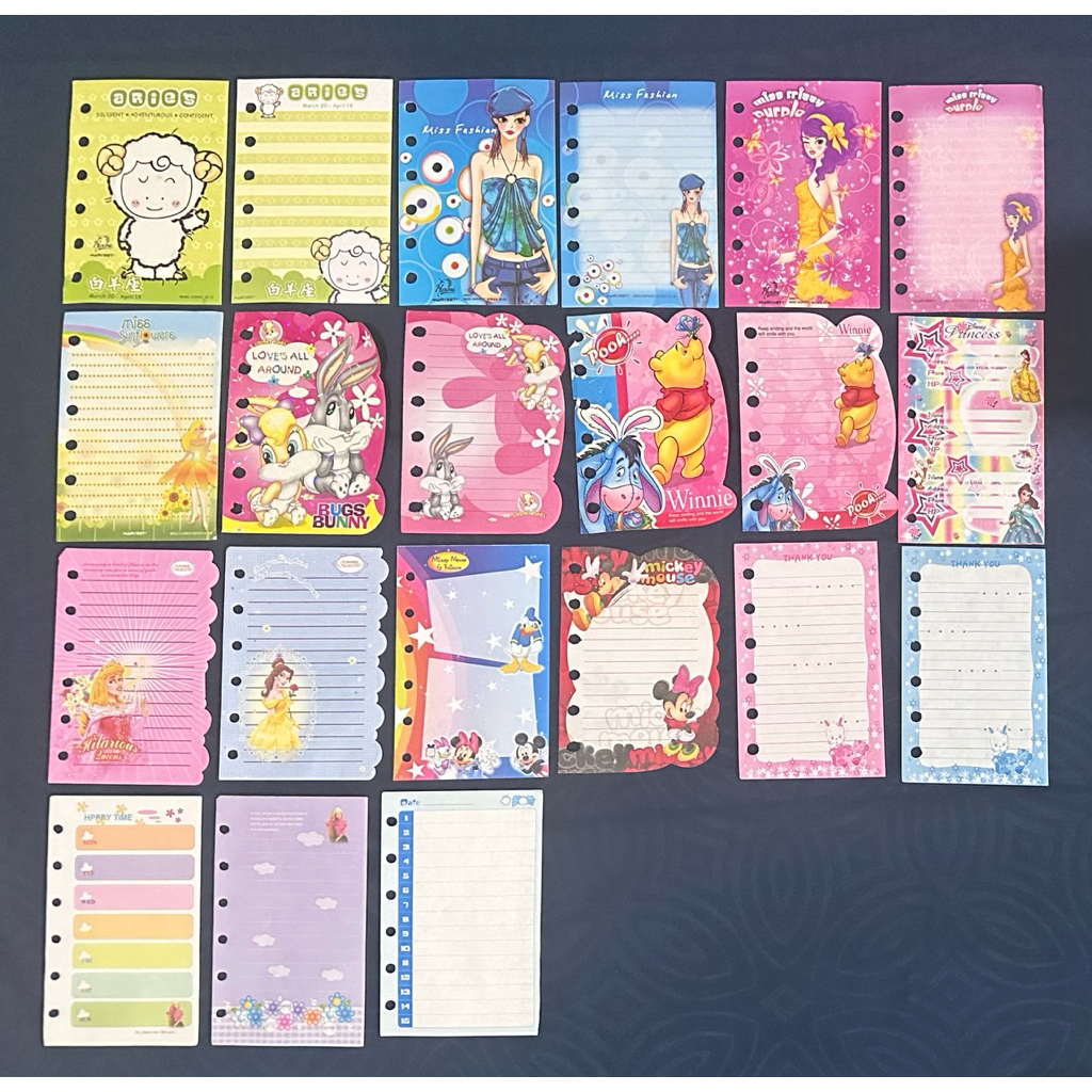 

[MINIMAL 5 PCS] Kertas Binder Normal Mini Harvest Miss Diva Putri Horoscope Zodiak Series