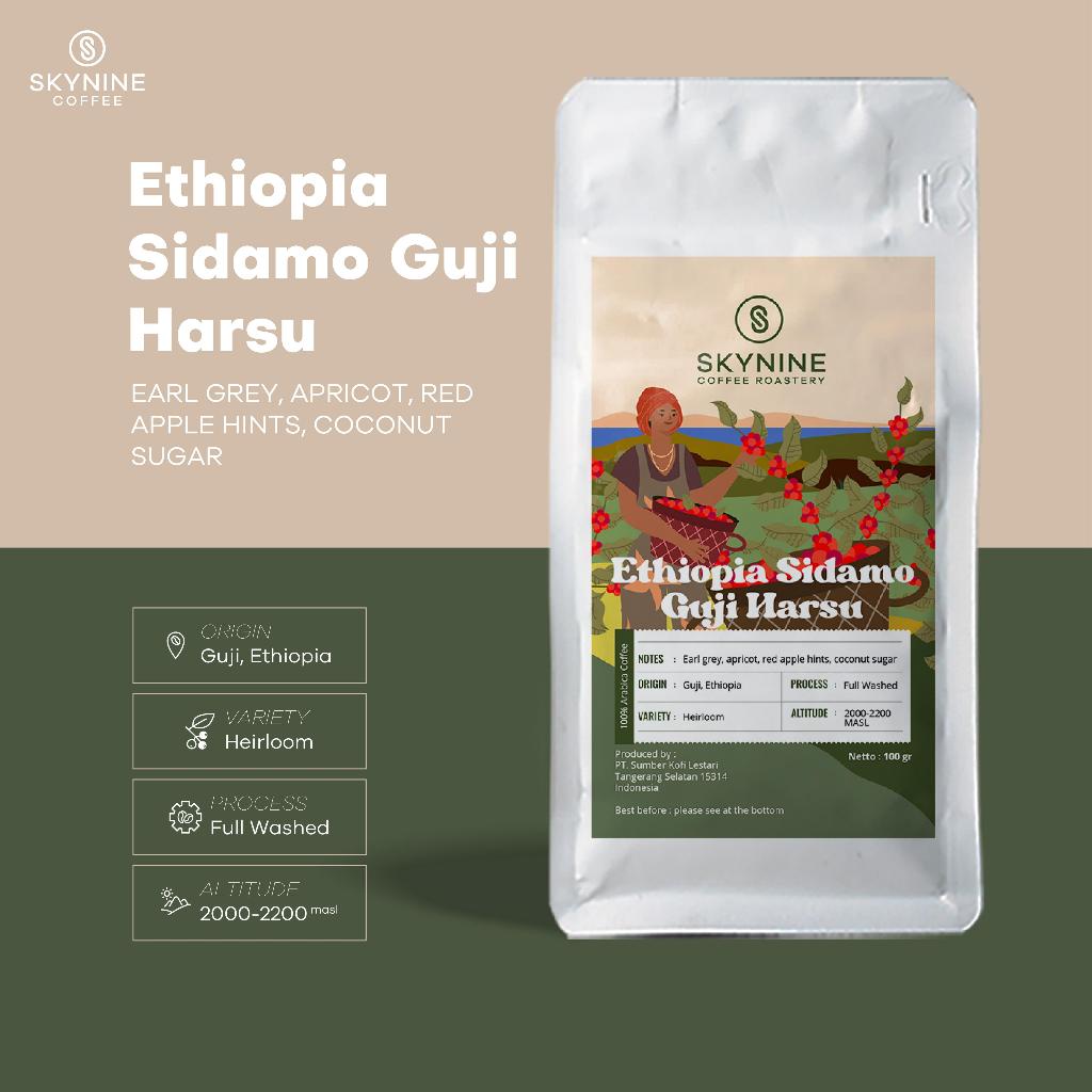 

KOPI ARABIKA ETHIOPIA SIDAMO GUJI HARSU ROASTED BEANS