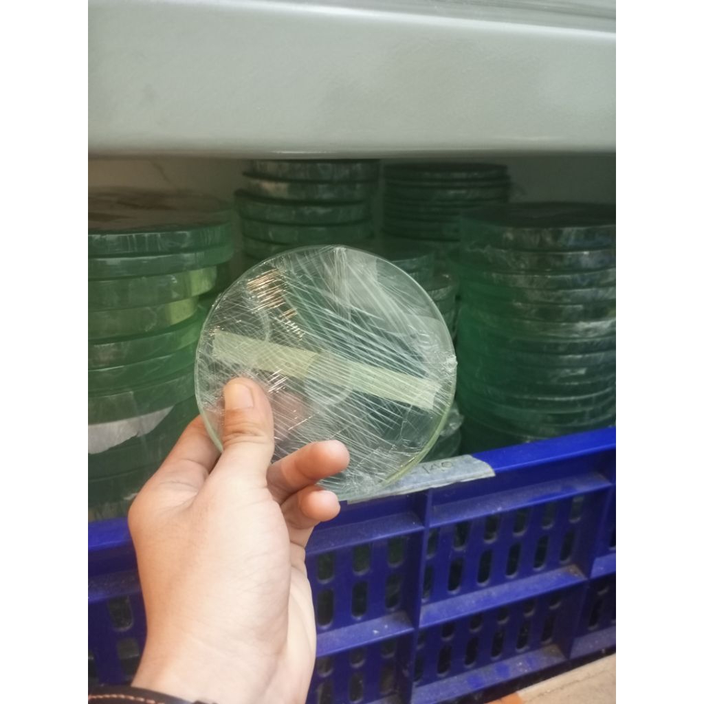 kaca tahan panas tebal 8mm x dia 62mm