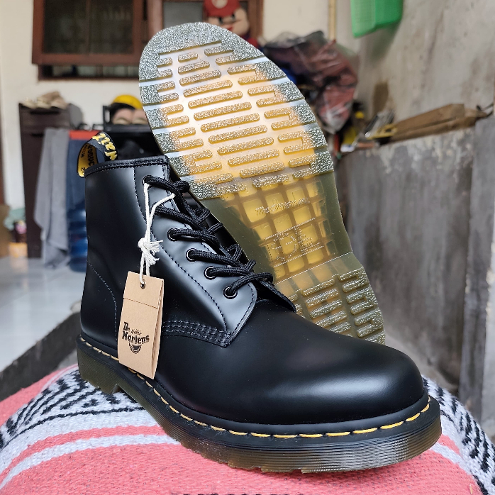 Dr Martens 101 Black Smooth YS Original (Smooth Docmart 1461 1460 1490 1914 Bex Sole Red Cherry Craz