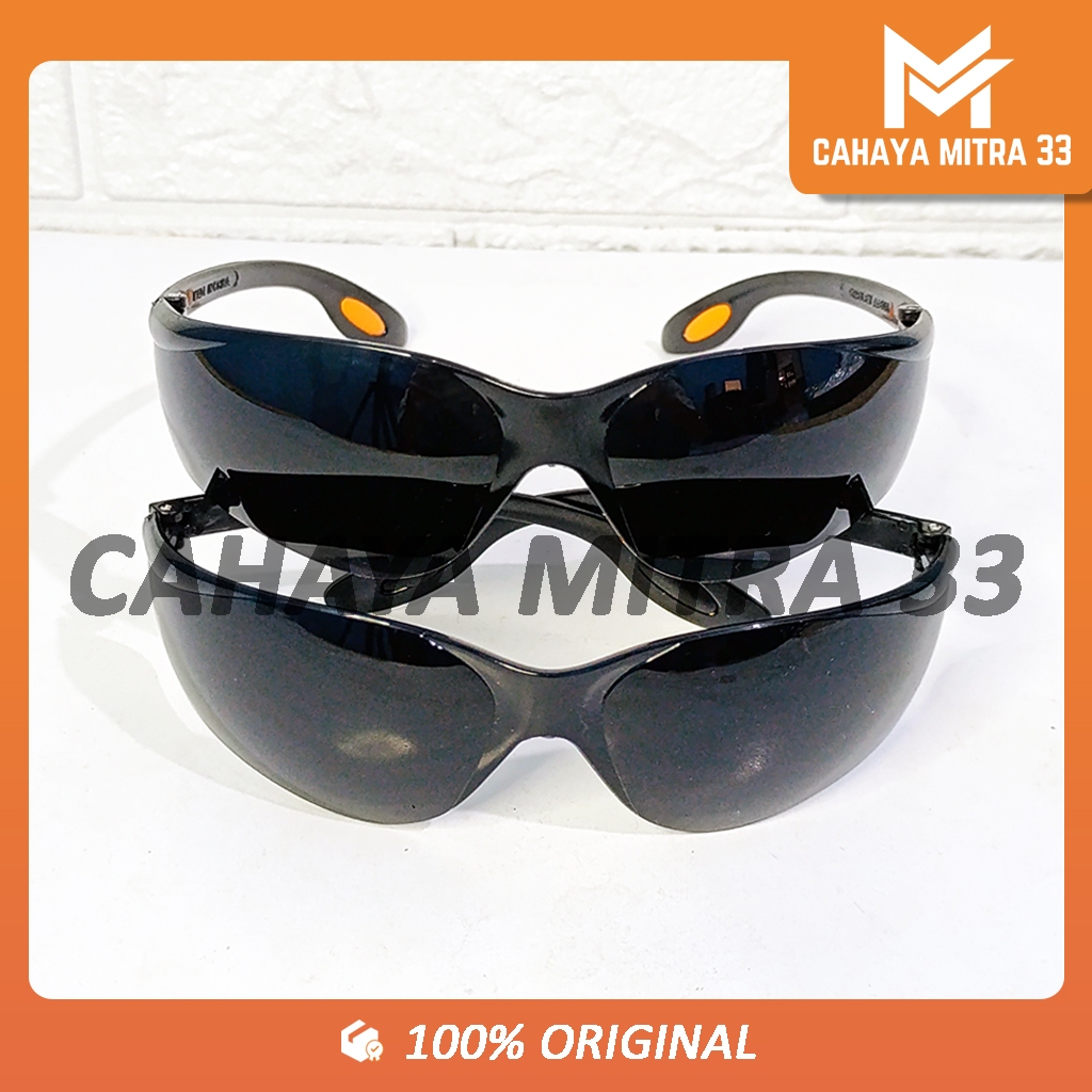 KACAMATA HITAM PELINDUNG MATA PROYEK | KACAMATA LAS | KACAMATA BENGKEL - ORELEY AA601