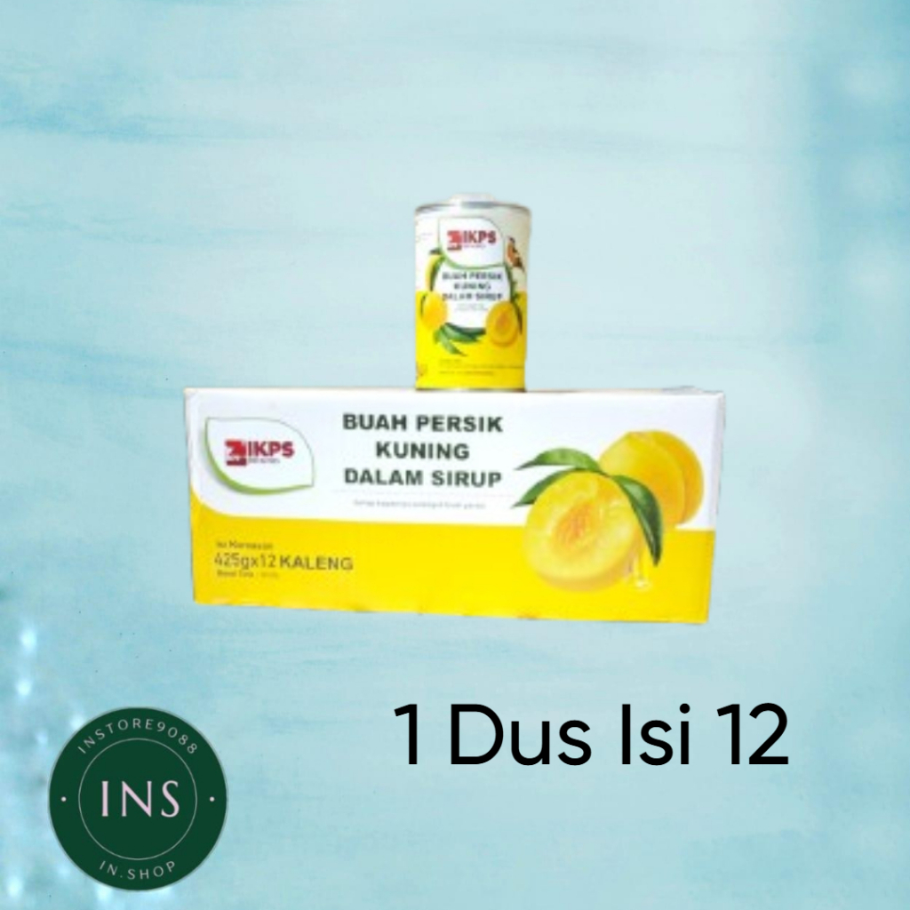 

Yellow peach in halves IKPS 425 grm dus isi 12 pcs