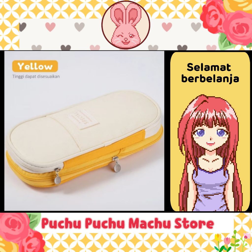 

Collapsible Pencil Case Kotak Pensil Kapasitas Besar Bahan Tebal + Bonus Promo