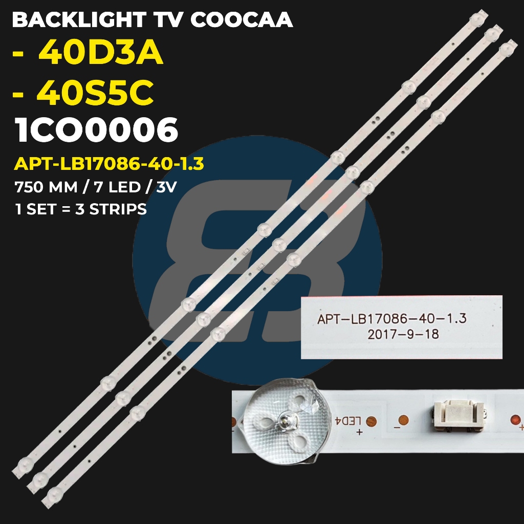 Backlight TV COOCAA 40 Inch 40D3A 40S5C APT-LB17086-40-1.3