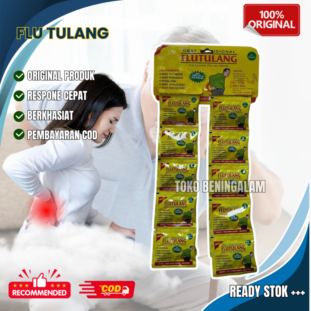 

Kapsul flu tulang renceng original isi 20 saset