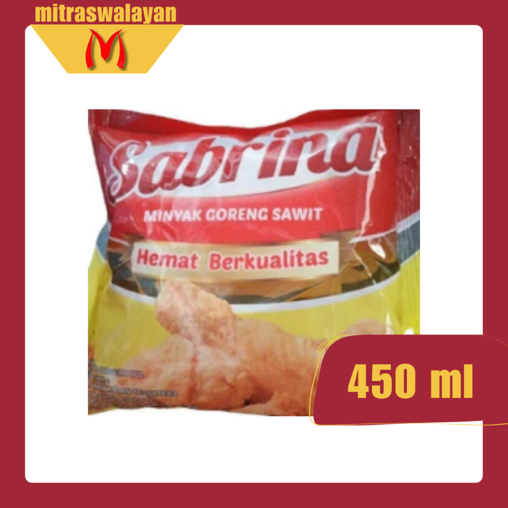 Minyak Goreng Sabrina Kemasan Bantal 450 ml