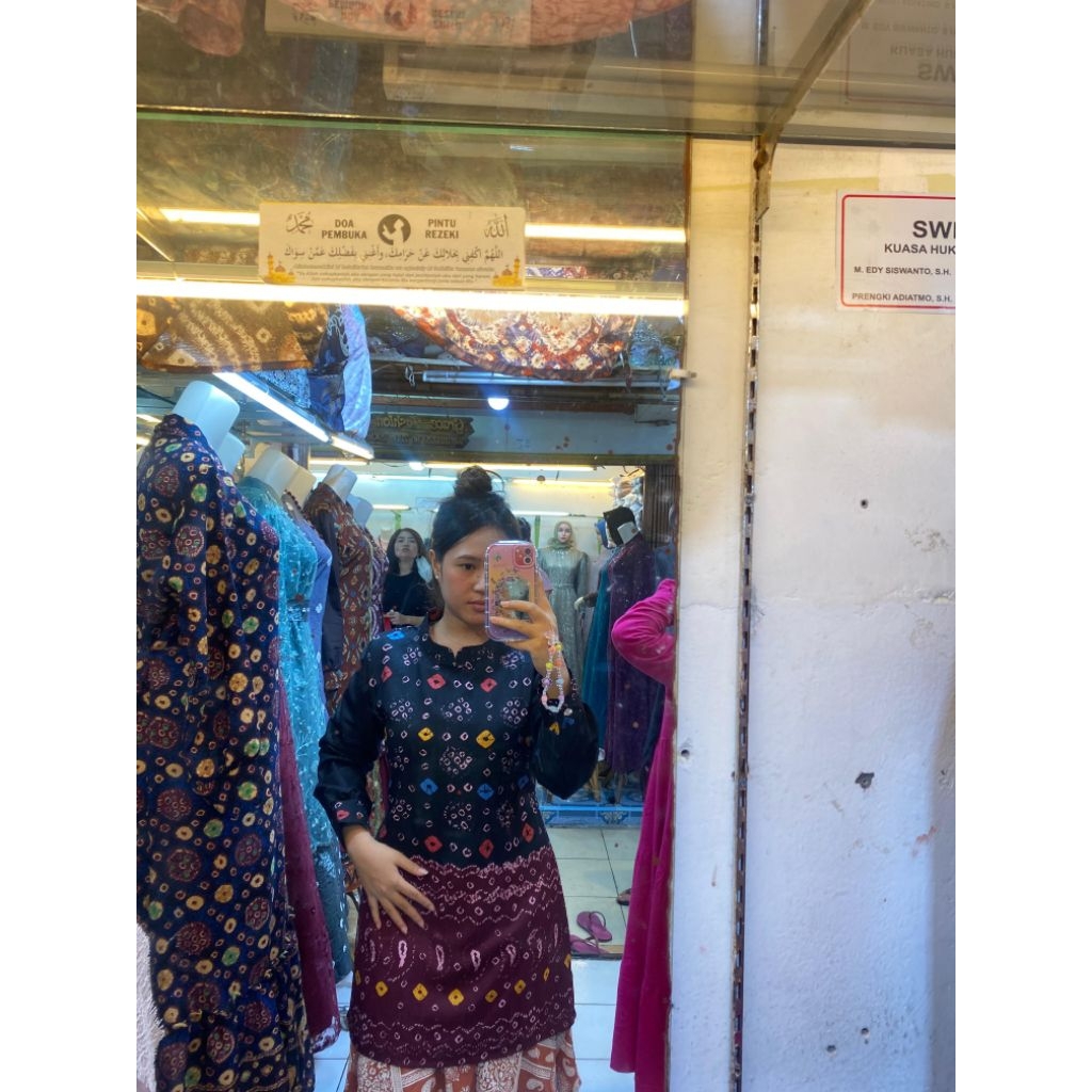 tunik jumputan dolby