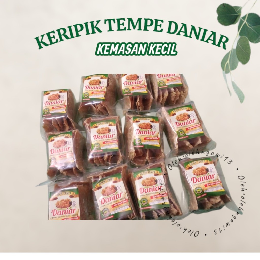 

Keripik tempe kecil Daniar, kerupuk tempe,Oleholehngawi