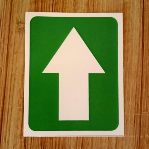 

STIKER K3 ANAK PANAH MERAH ATAU HIJAU UK 5X7.5 CM STICKER ANAK TANGGA - Merah