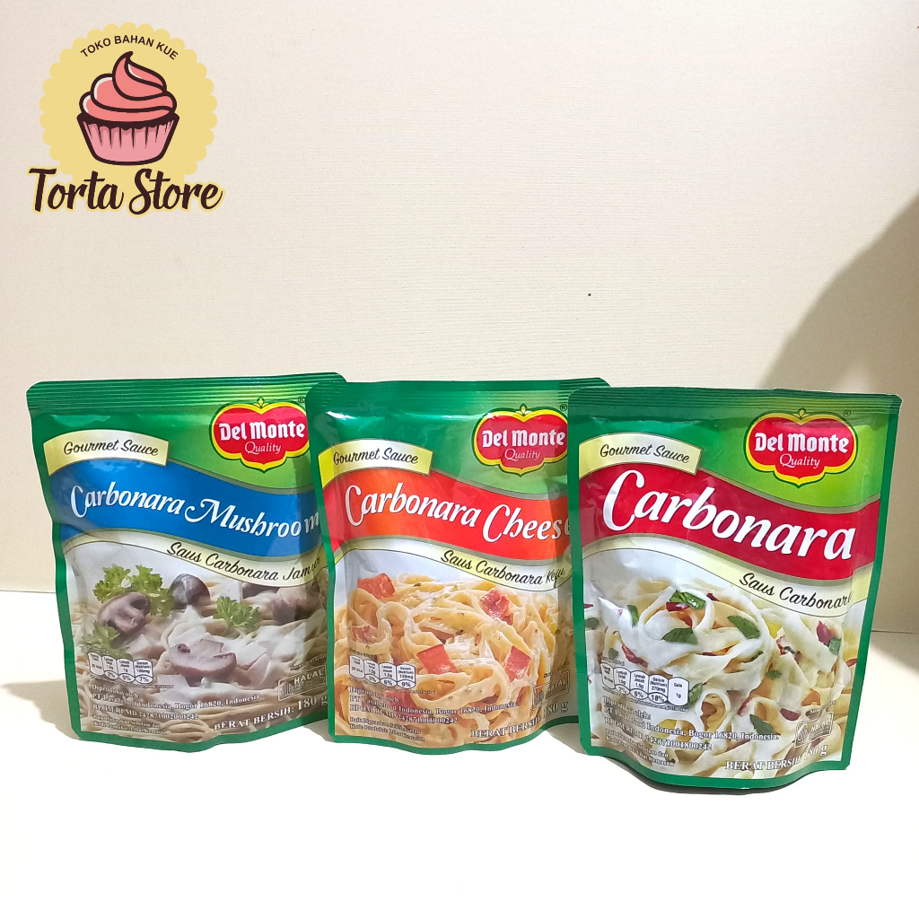 

DEL MONTE SAUS CARBONARA, SAUS TOMAT, SAUS EXTRA HOT