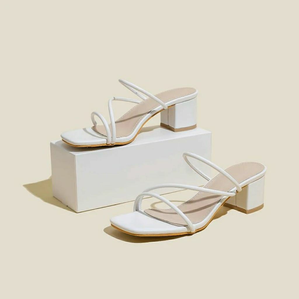 sandal wanita hak tahu high heels 5cm