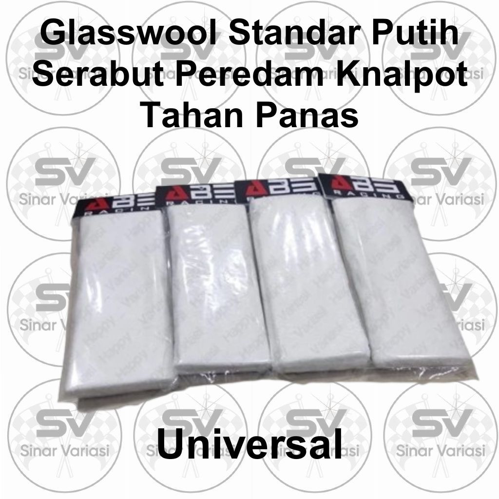 Glasswool Standar / Sedang Knalpot Racing Anti Bakar Sepeda Motor Gasbul Knalpot Anti Bakar Anti Pan