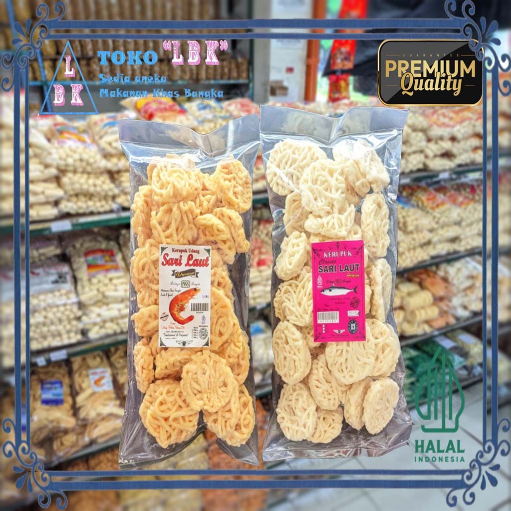 

Kerupuk Sari Laut Ikan Tenggiri / Udang Belinyu Premium