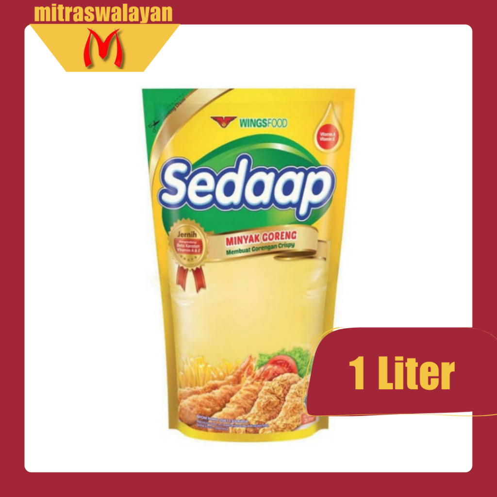 

Minyak Goreng Sedaap Kemasan Refill 1 Liter