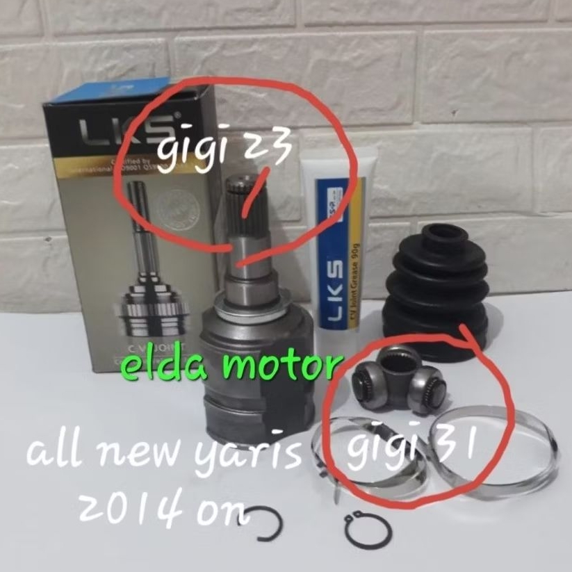 CV Joint Dalam As Roda Depan Dalam Toyota All New Yaris Tahun 2014 ON
