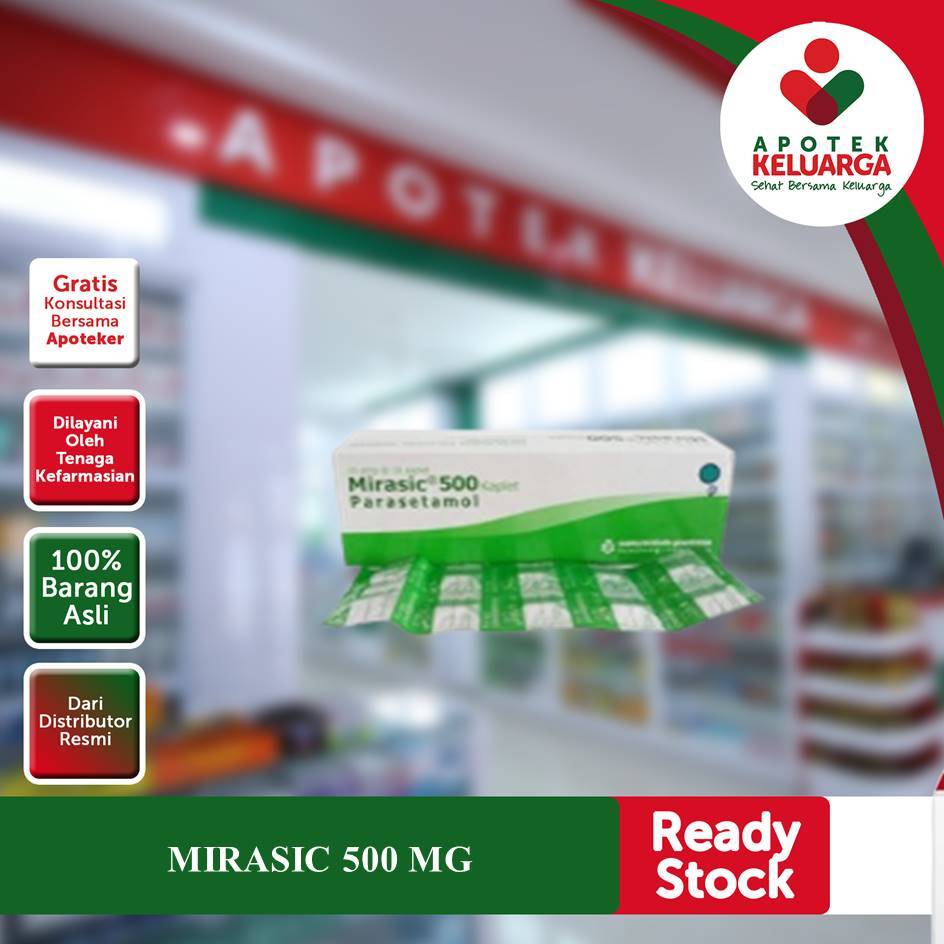 Mirasic Paracetamol 500 Mg / Paracetamol Tablet 500 Mg