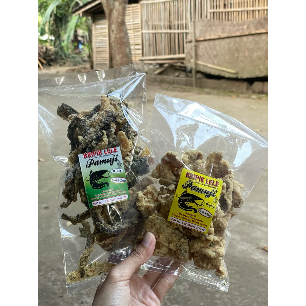 

keripik lele kemasan 100gram home made