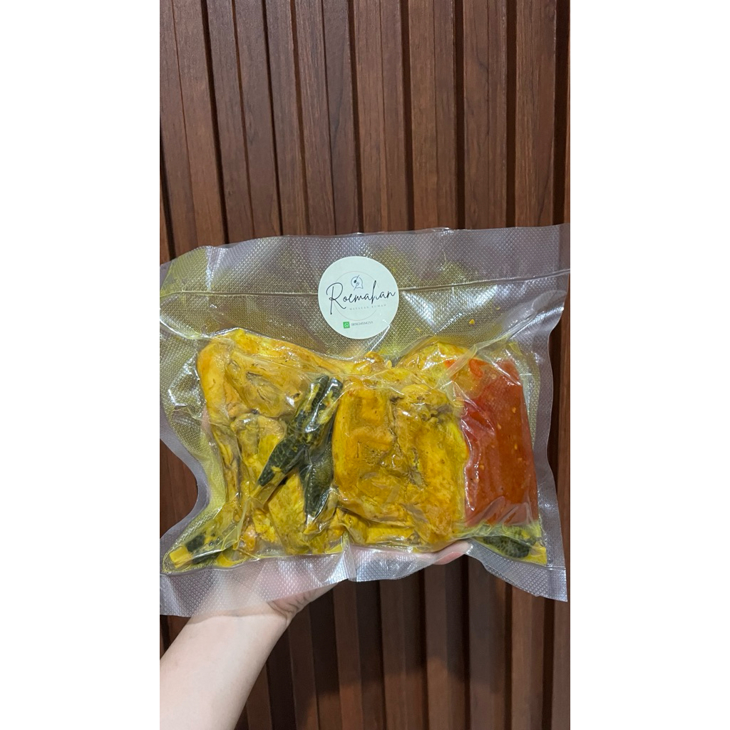 

Ayam Bumbu Kuning Siap Masak 4 Potong | Kampung Free Sambal Packing Seal